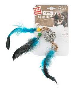 BOLA RATAN CON CINTAS Y PLUMAS